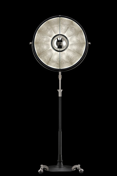 Fortuny Atelier 63 floor lamp black silver leaf