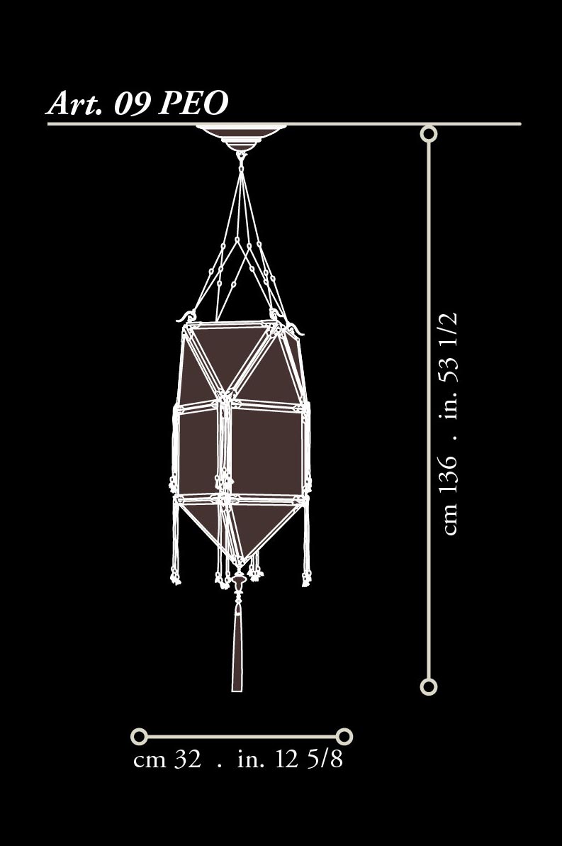 Fortuny silk wood Concubine Peonia lamp dimensions
