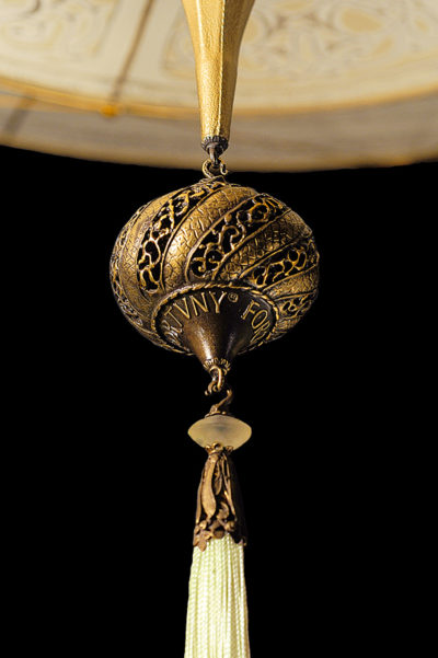 Fortuny Scheherazade Geometric silk lamp detail