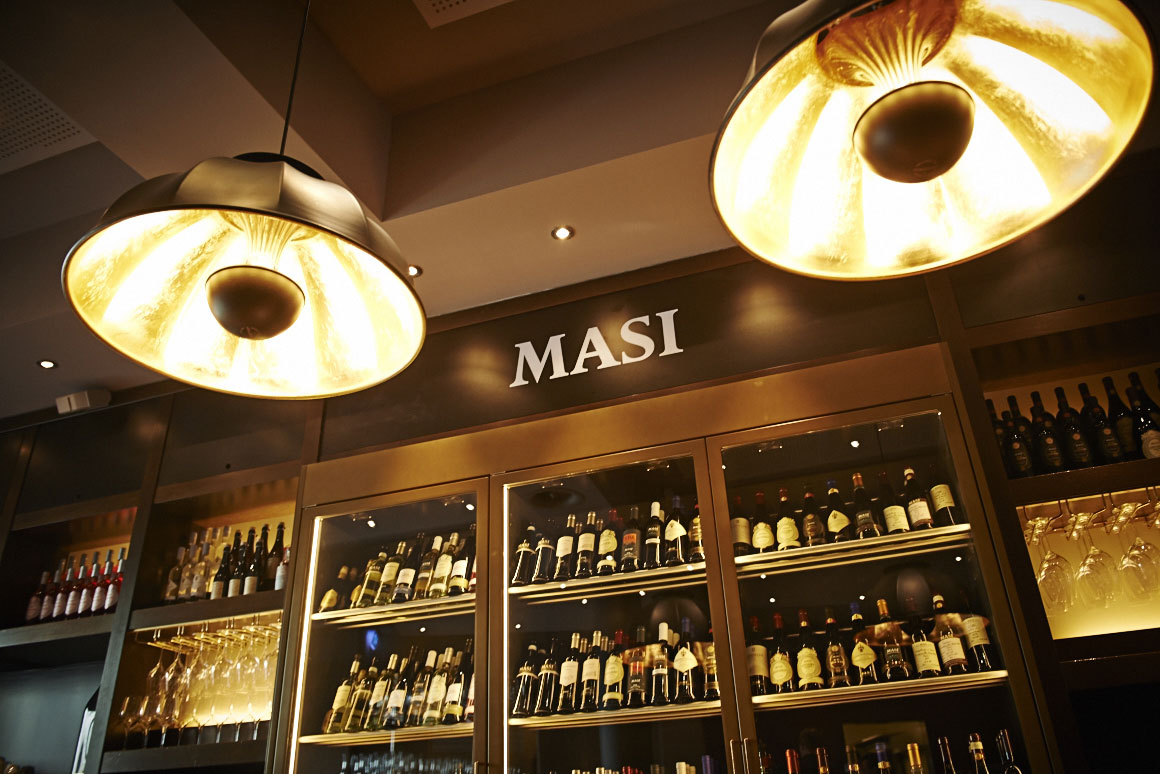 Fortuny lamps at Masi Wine Bar in Zurich 2