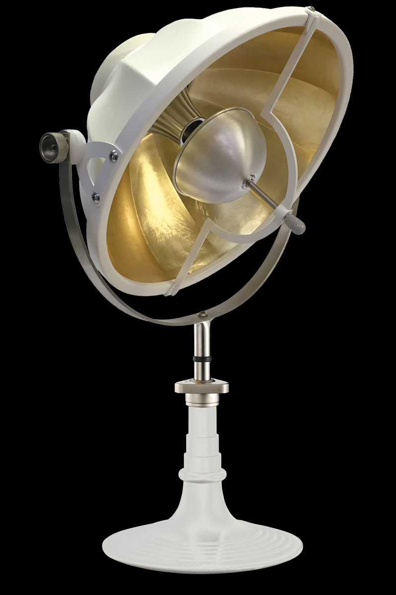 Fortuny Armilla 41 Table Lamp White & Gold Leaf