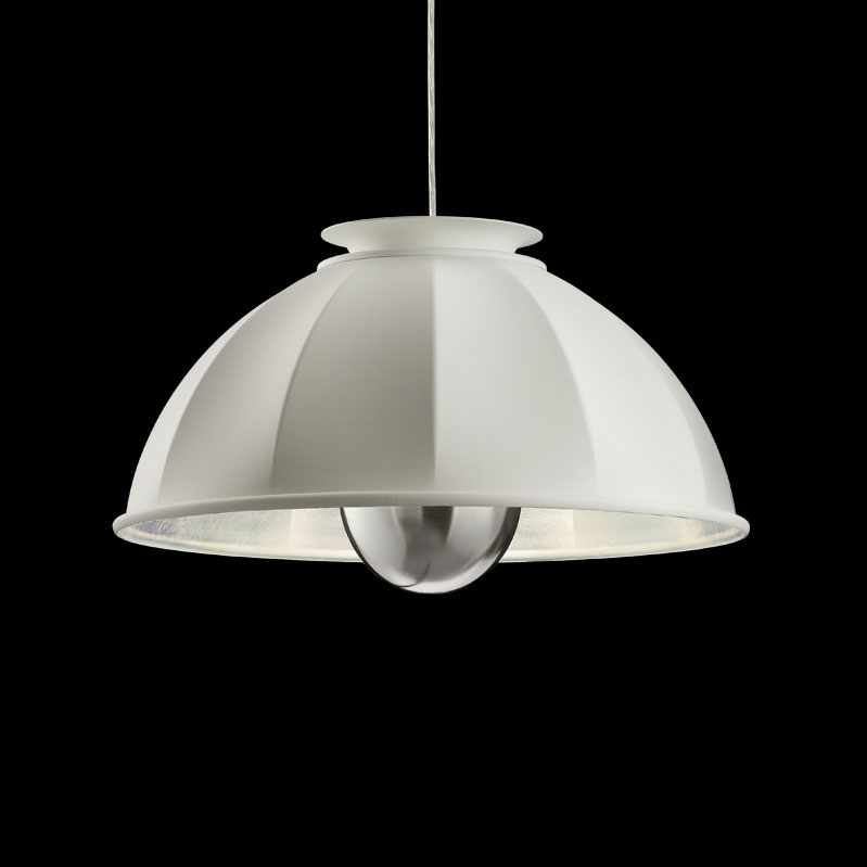 Fortuny Cupola ceiling lamp white and silver leaf