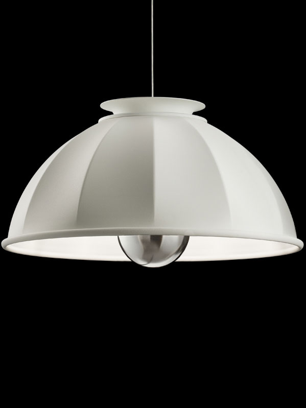 Fortuny Cupola 76 white suspended lamp