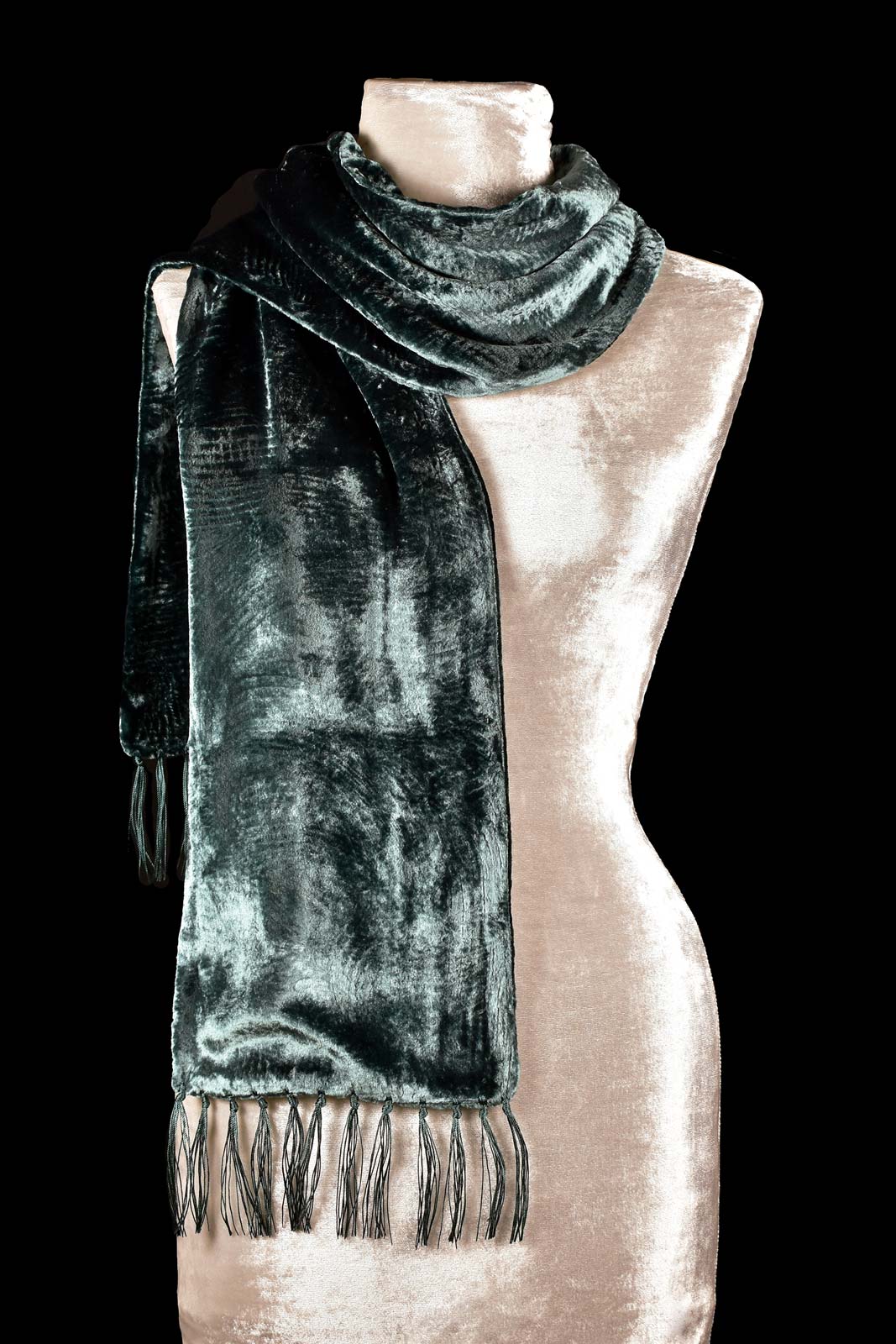 Pleated velvet scarves - Fortuny