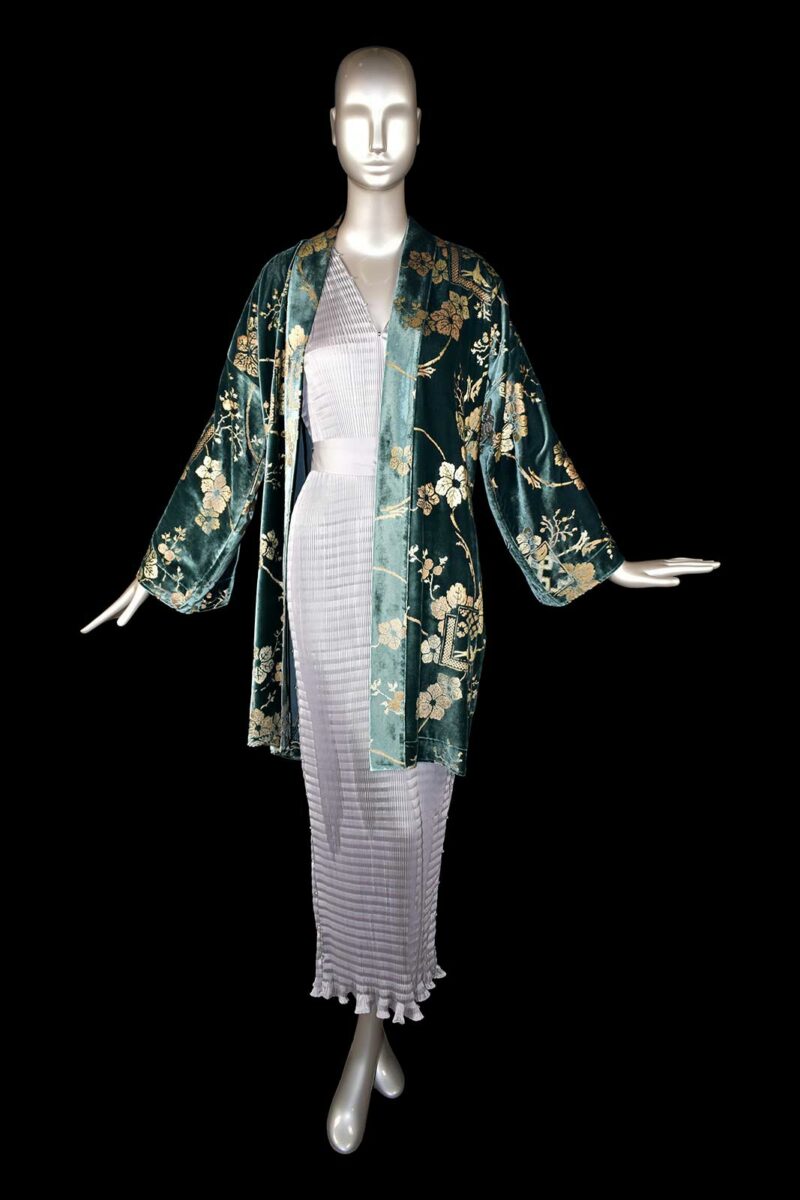 Fortuny printed velvet kimono