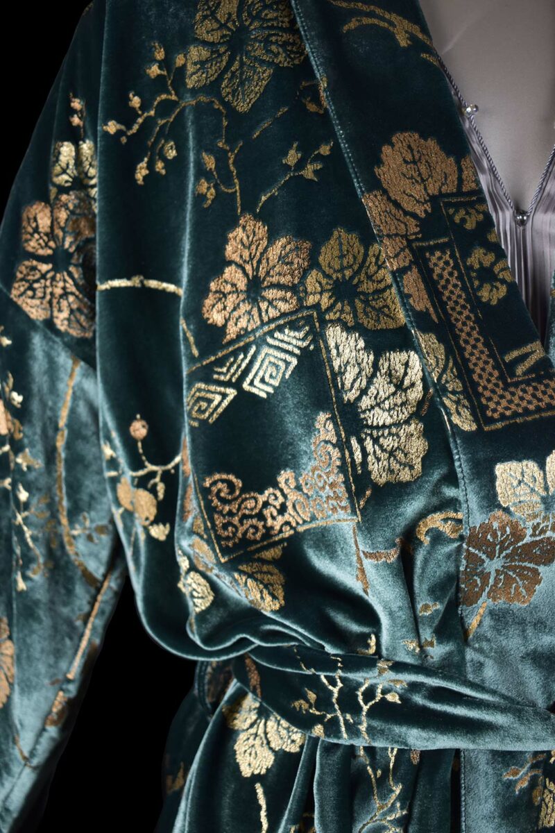 Fortuny printed velvet kimono