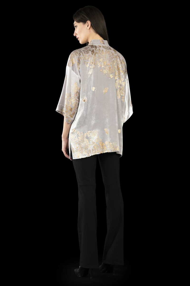 Fortuny printed velvet kimono