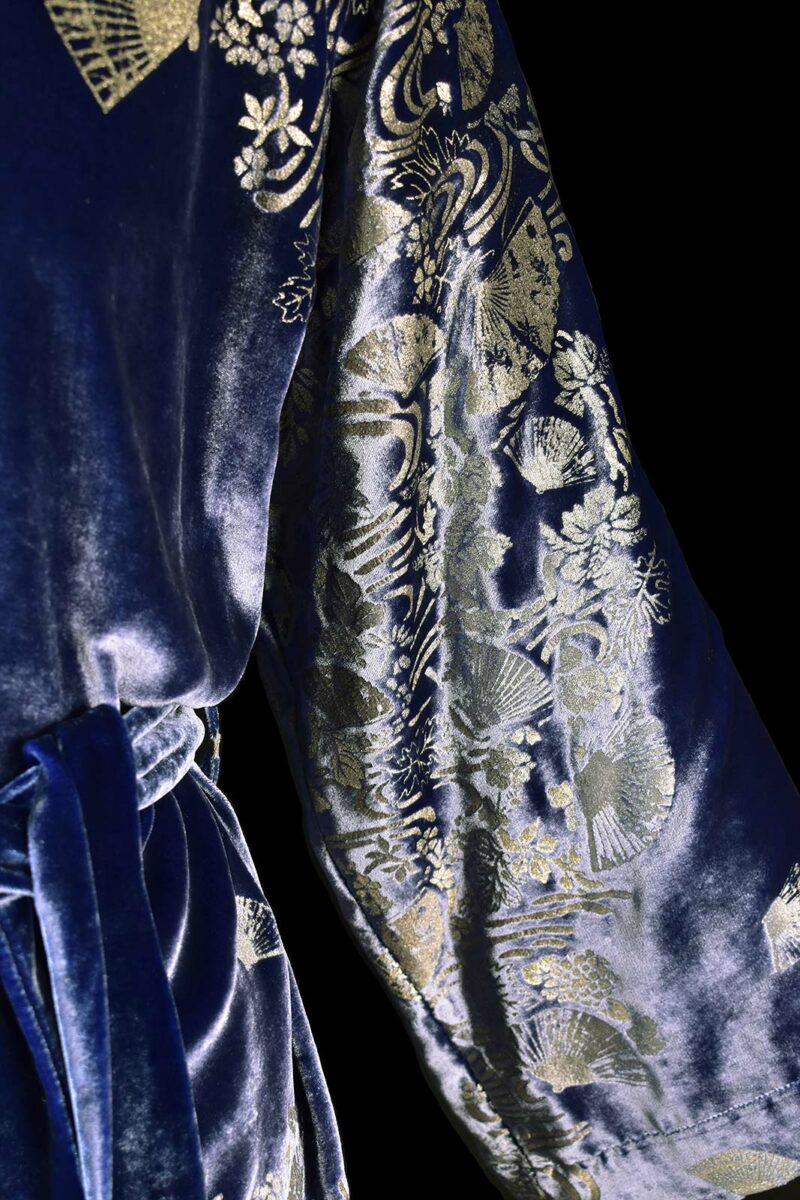 Fortuny printed velvet kimono