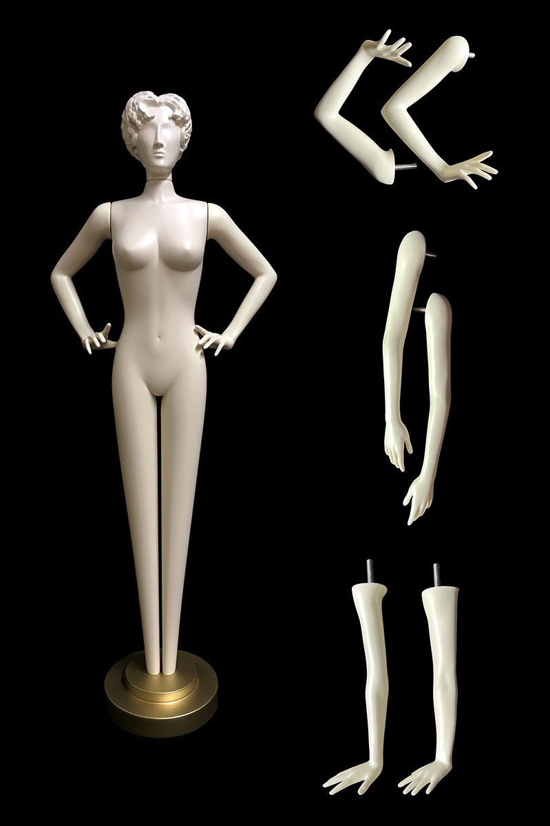 Aurora Series Female Mannequin - Arms Down - Pose 1 - Female Mannequins at  Palay Display