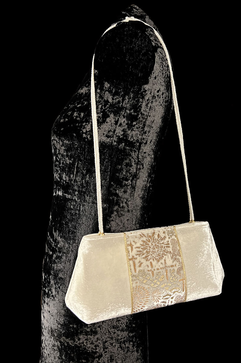 Fortuny Baguette velvet pochette bag