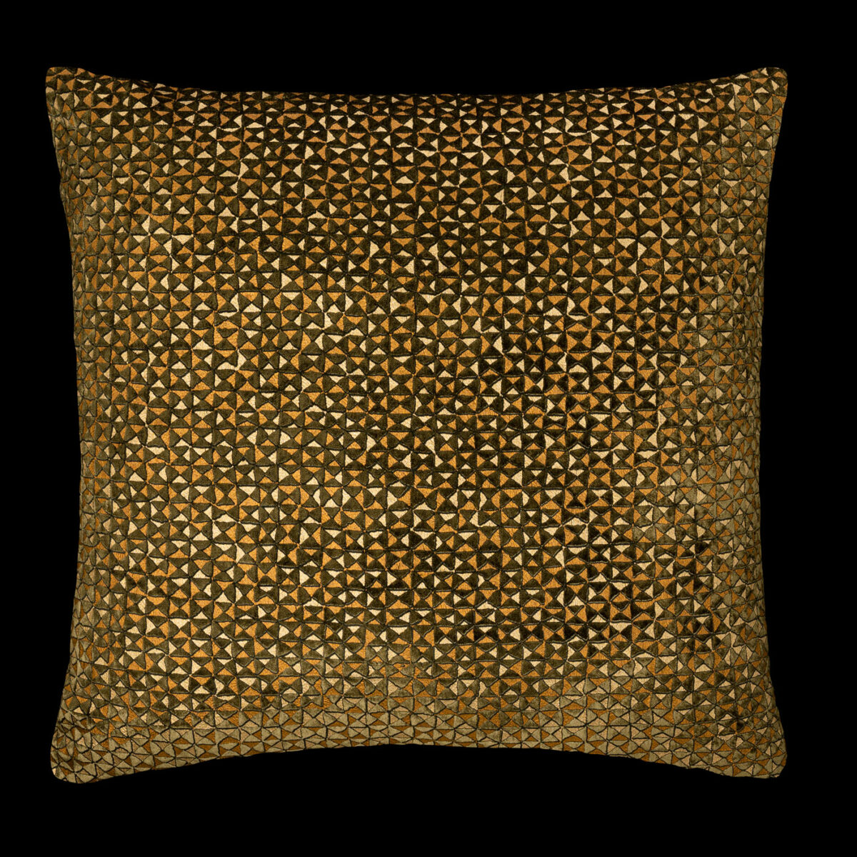 Printed velvet cushion