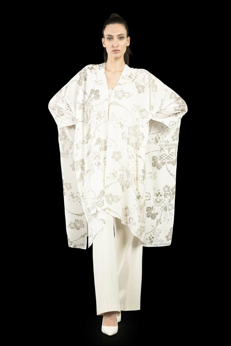 Fortuny printed velvet evening coat