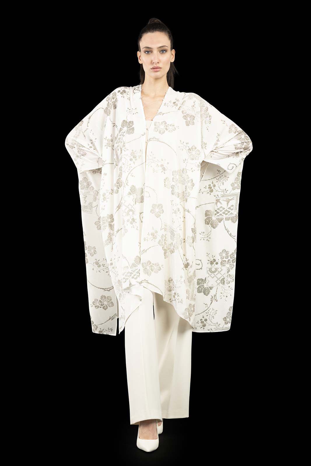 White deals evening coat