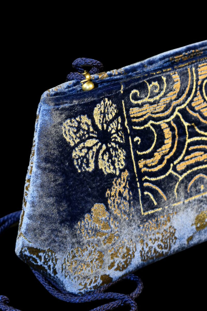 Fortuny Baguette velvet pochette bag