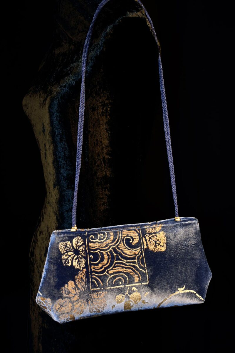 Fortuny Baguette velvet pochette bag