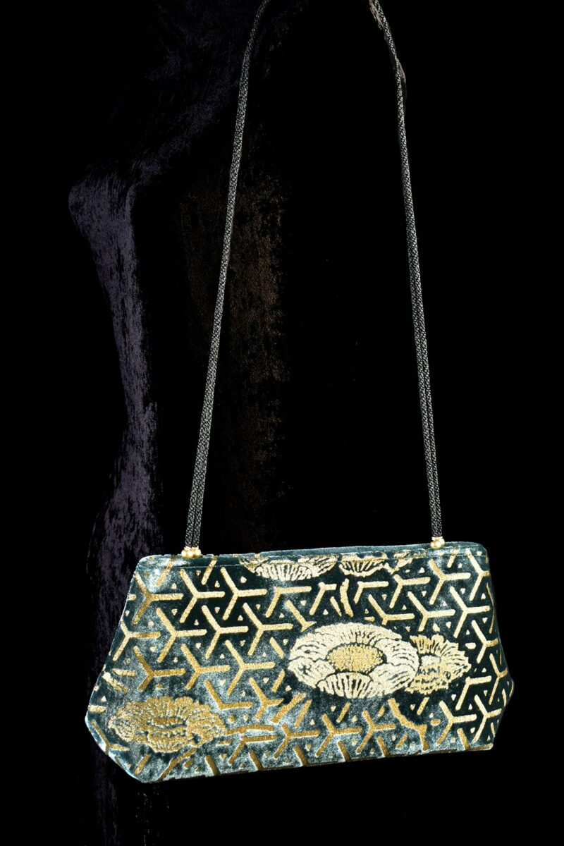 Fortuny Baguette velvet pochette bag