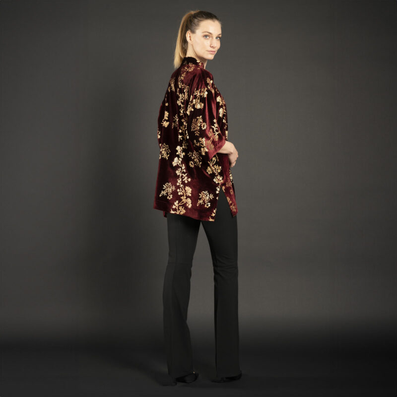 Fortuny Isabel | Printed velvet Kimono Coat