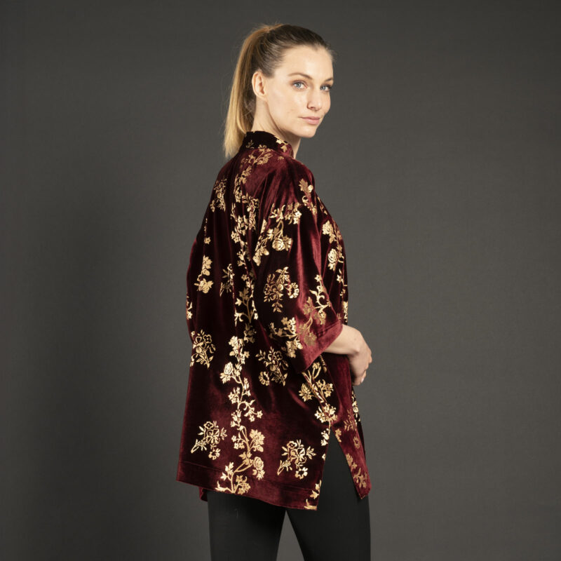 Fortuny Isabel | Printed velvet Kimono Coat