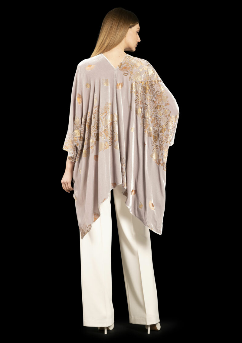 Fortuny printed velvet short evening coat