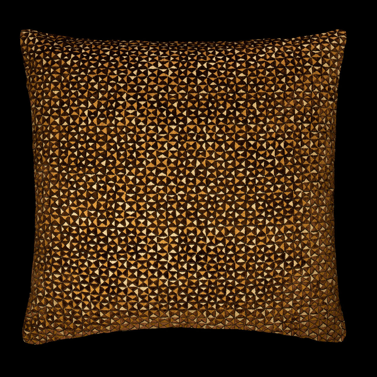 Printed velvet cushion