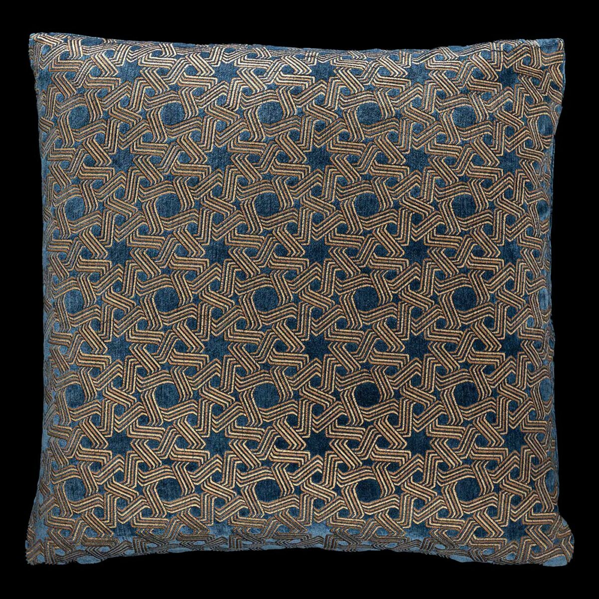 Delphos Velvet Cushion Madrid Blue