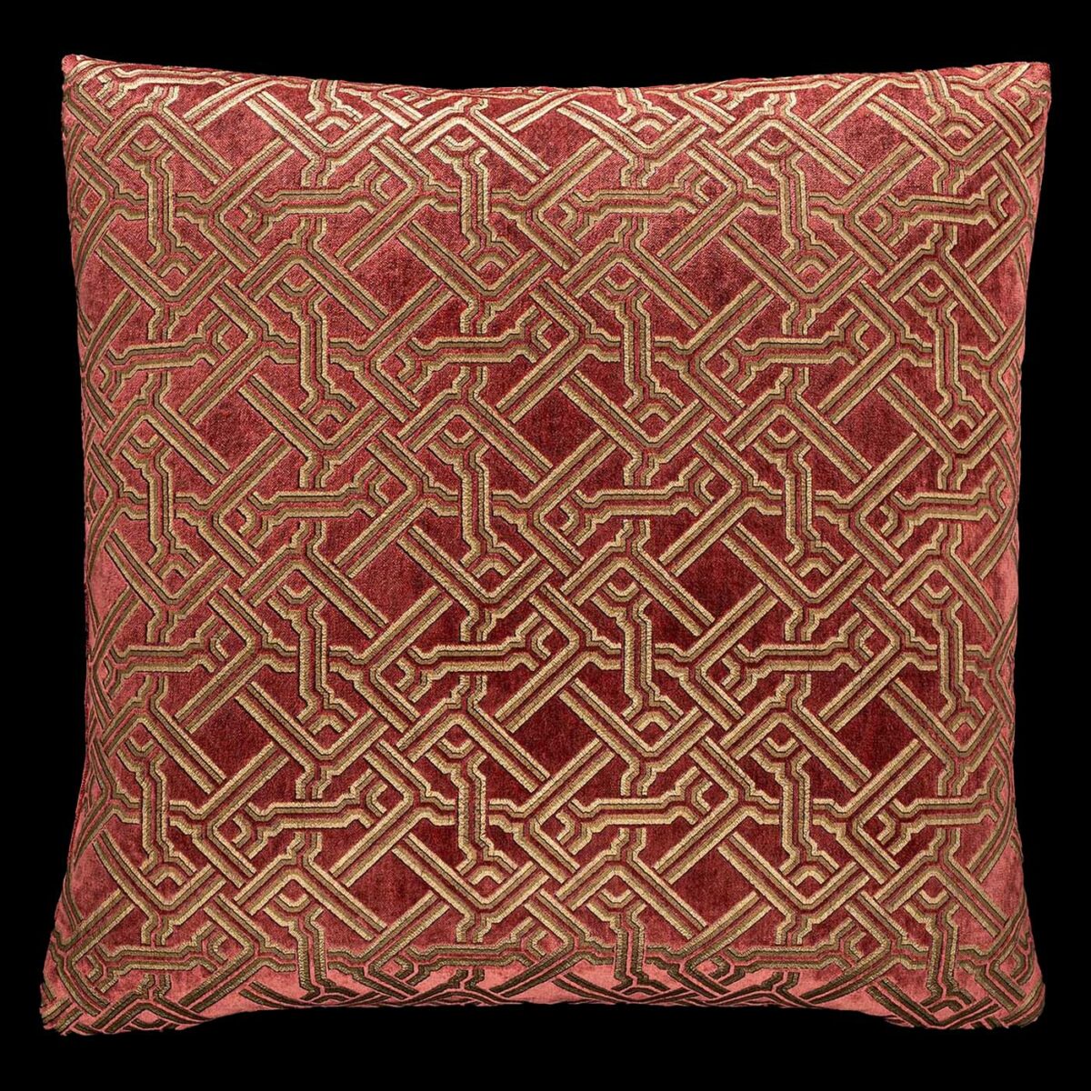 Delphos Velvet Cushion Cinnamon