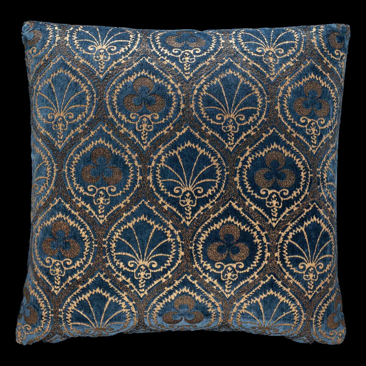 Delphos Velvet Cushion Blue