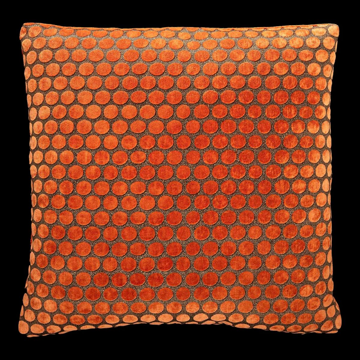 Delphos Velvet Cushion Zecchino Orange