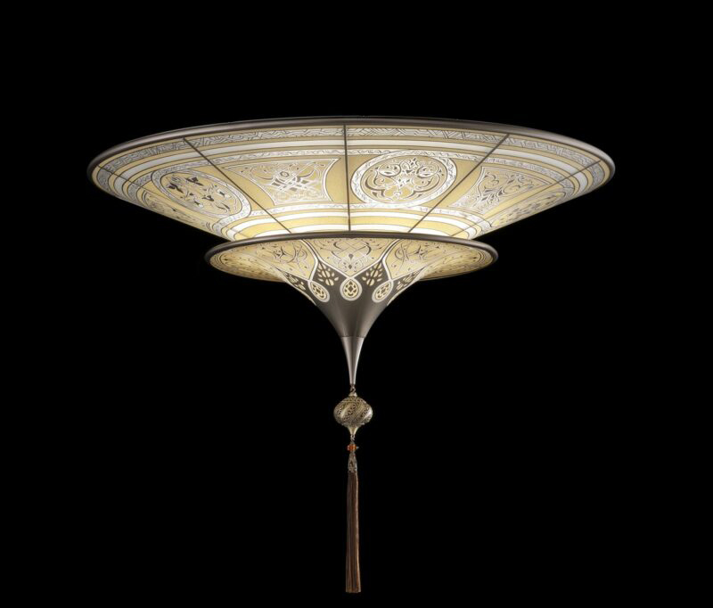 Fortuny Scheherazade 2 tiers Geometric glass lamp