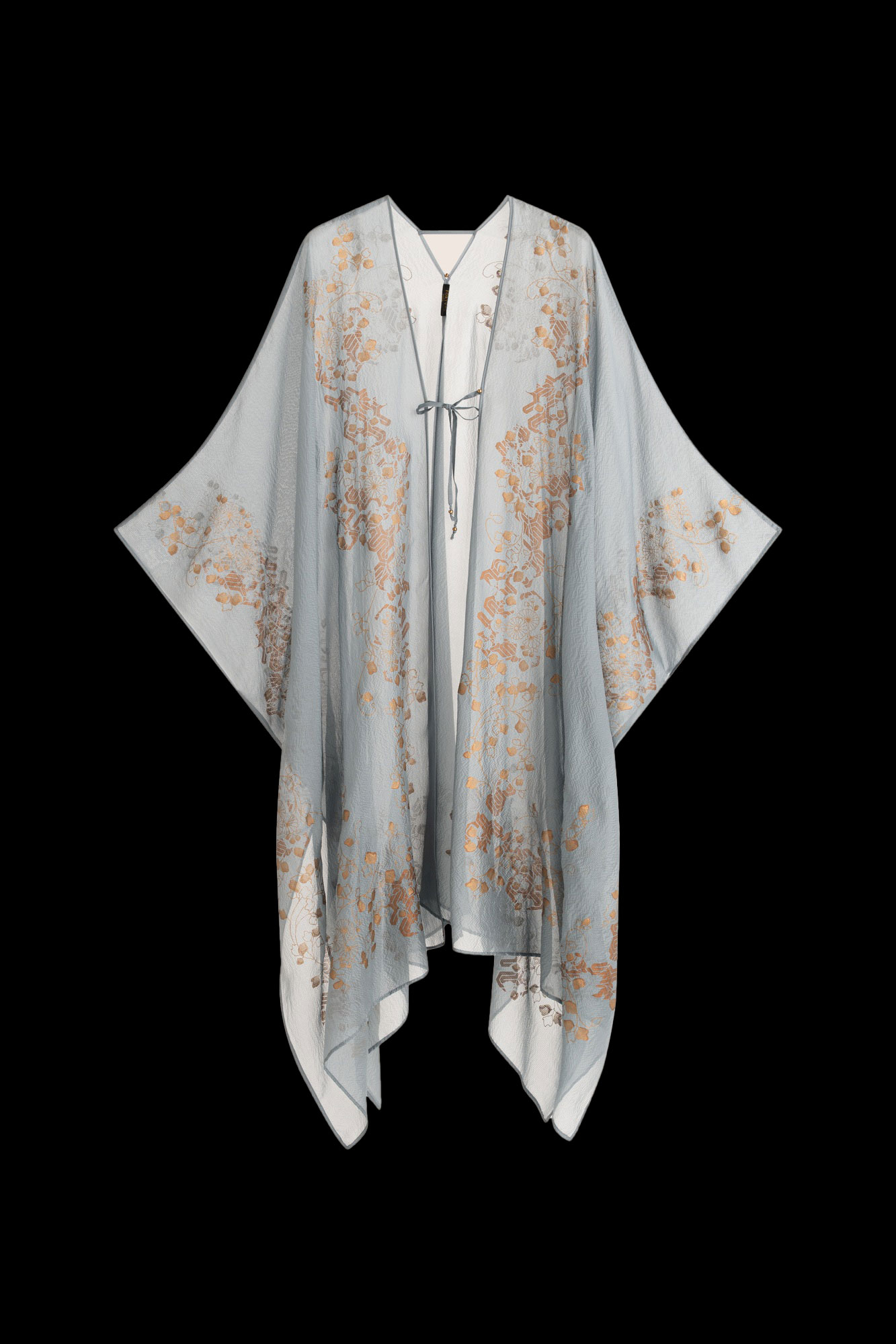 Esther Evening Coat in Crepe Georgette | Ramage Candy Blue
