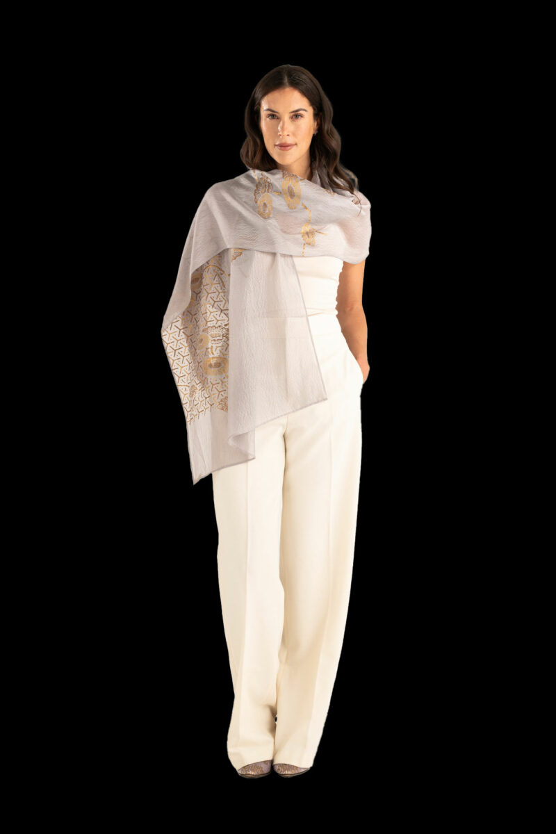 Crepe Georgette Scarf | Japan Marron Glacé