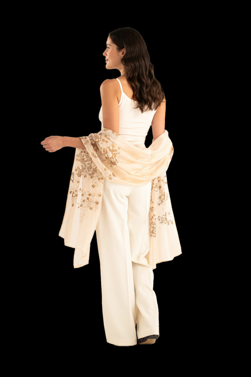 Crepe Georgette Scarf | Ramage Peach